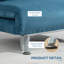 Romig Single 75cm Upholstered Convertible Sofa-815261062