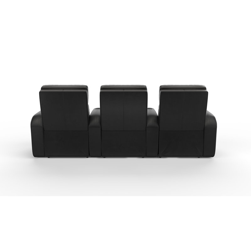 Leather Recliner, Maxima Black