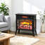 Millwood Pines 22.8 " W Black Electric Fireplace with BTU 5000