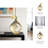 Mercer41 17" Adair Champagne Metal Vase-1252567535