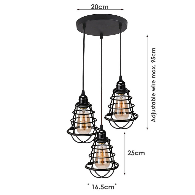 3 - Light Black Pendant