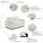 55" Velvet Pull Out Sofa Bed