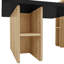Ensemble de 2 tables basses gigognes de style campagnard, table basse rectangulaire de salon, ensemble de tables basses, petites tables basses, table d'appoint de canapé pour le salon-1220132500