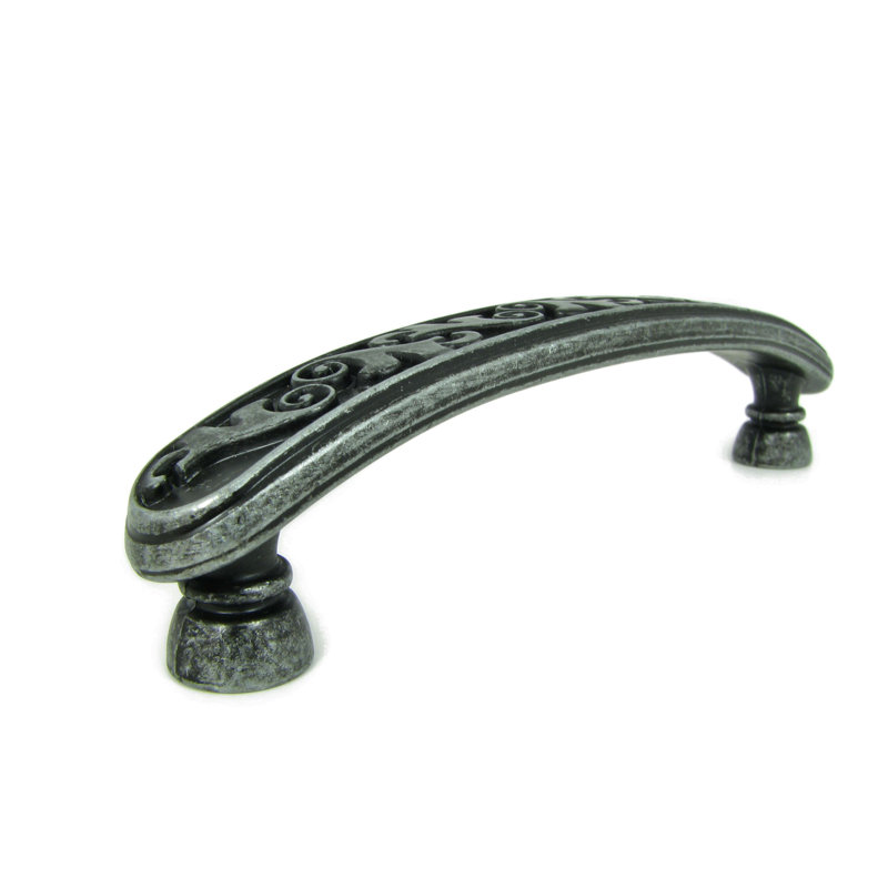 Oakley Distressed Iron Arch Cabinet Pull with Mounting Hardware
