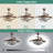 42" Modern Retractable Ceiling Fan With Dimmable LED Light, DIY Shape 6 Speeds Chandelier Ceiling Fan With Remote Control For Bedroom-1778669550