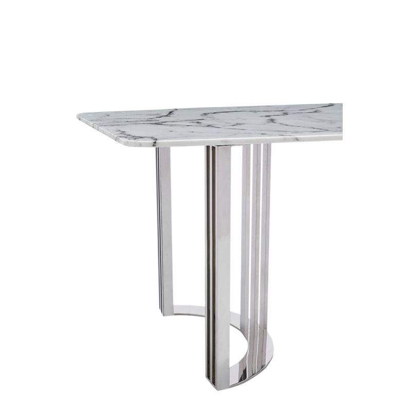 Silver Marble Dining Table