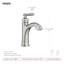 Robinet de salle de bain monotrou avec drain Halle