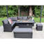 Werchter 9 Seater Corner Sofa Set with Fire-Pit Dining Table with Storage Box-638086374