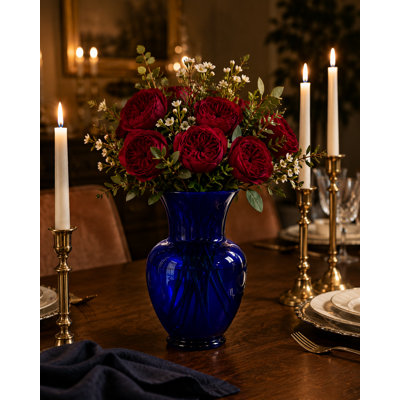 Vase en verre Evian