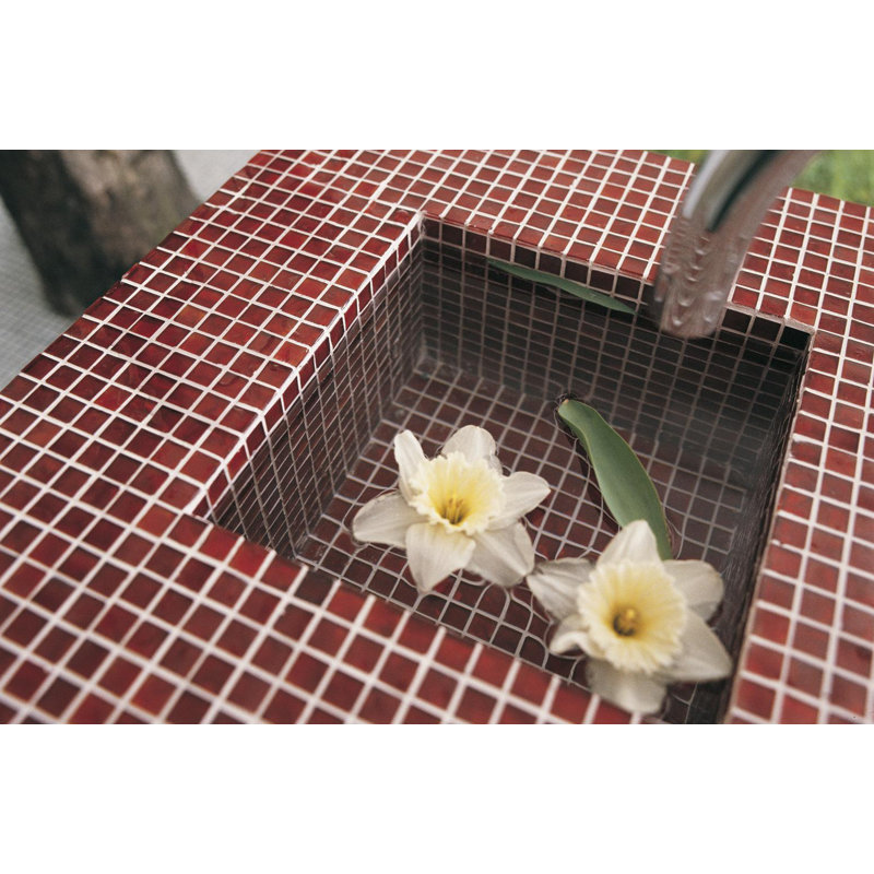 Rootbeer 5/8" x 5/8" Glass Mosaic