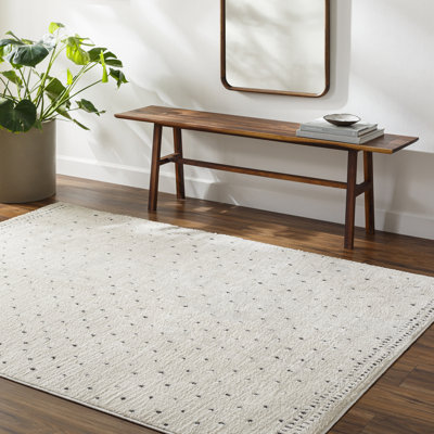 Tapis gris anthracite / crème Athira