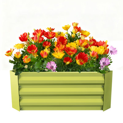 4*4Ft Metal Planting Bed Strong And Durable Suitable For Home Garden Planting