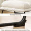 De 2 chaises de salle à manger en blanc vanille - Revêtement en mélange, base luge, revêtement en similicuir facile d'entretien, assise stable et confortable