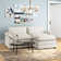Avrilynn  85.4" Loveseats Sofa with Ottoman