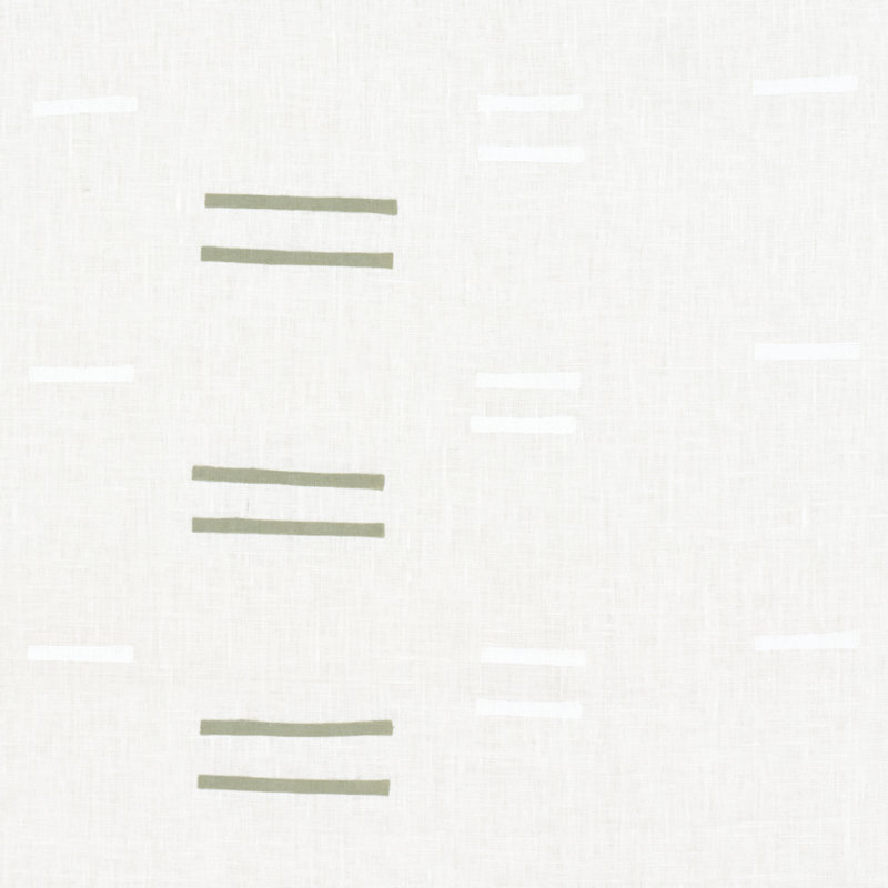 Tissu Oaxaca Schumacher X Caroline Z Hurley, Herbe / blanc
