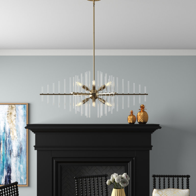Lustre en forme de sphère Spoutnik à 12 lumières