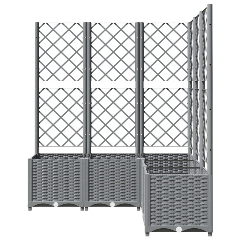 Ayham Raised Garden Bed with Trellis