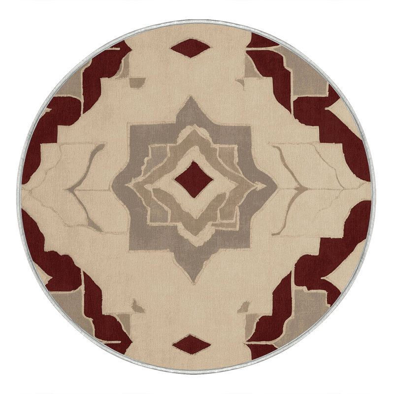 Curved Precision Rug, Round 6'