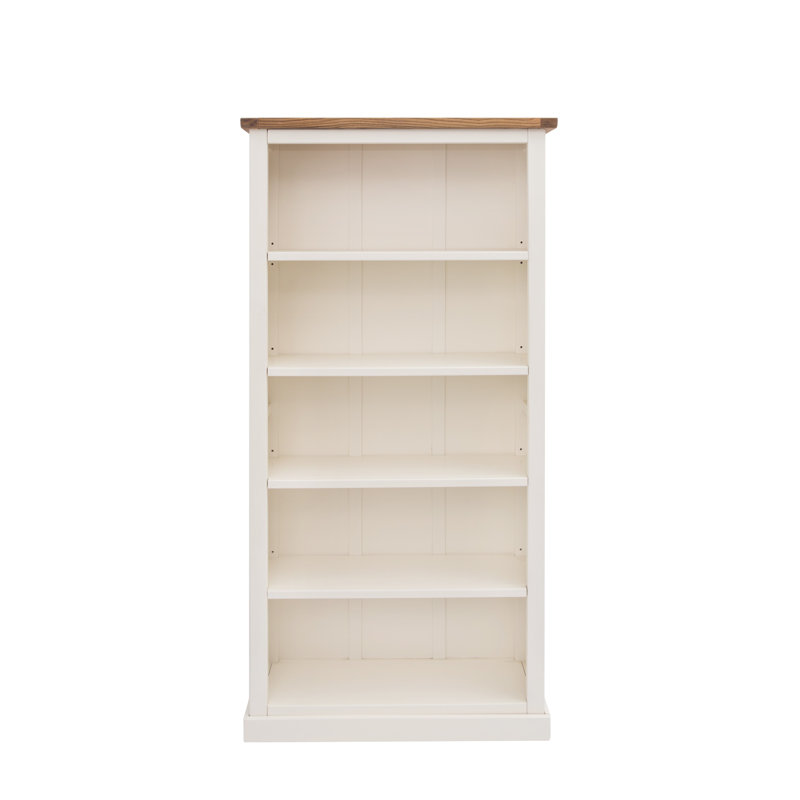 Ashford 180cm H x 90cm W Standard Bookcase, Off White