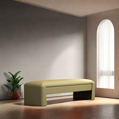 Courtneyann Leather Ottoman