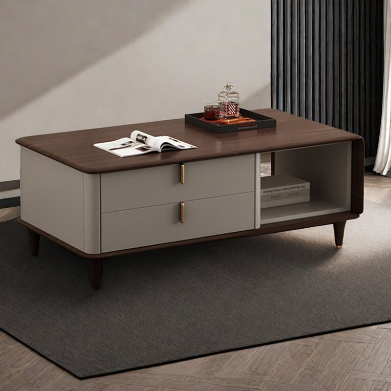 Table basse moderne simple en bois massif