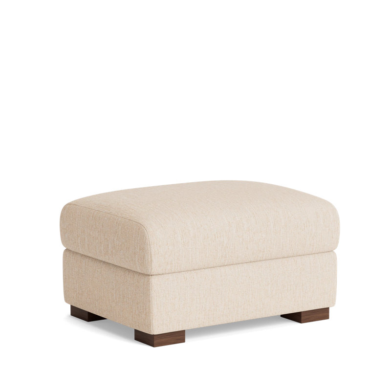 Catalina Ottoman, Performance Weave - Tan