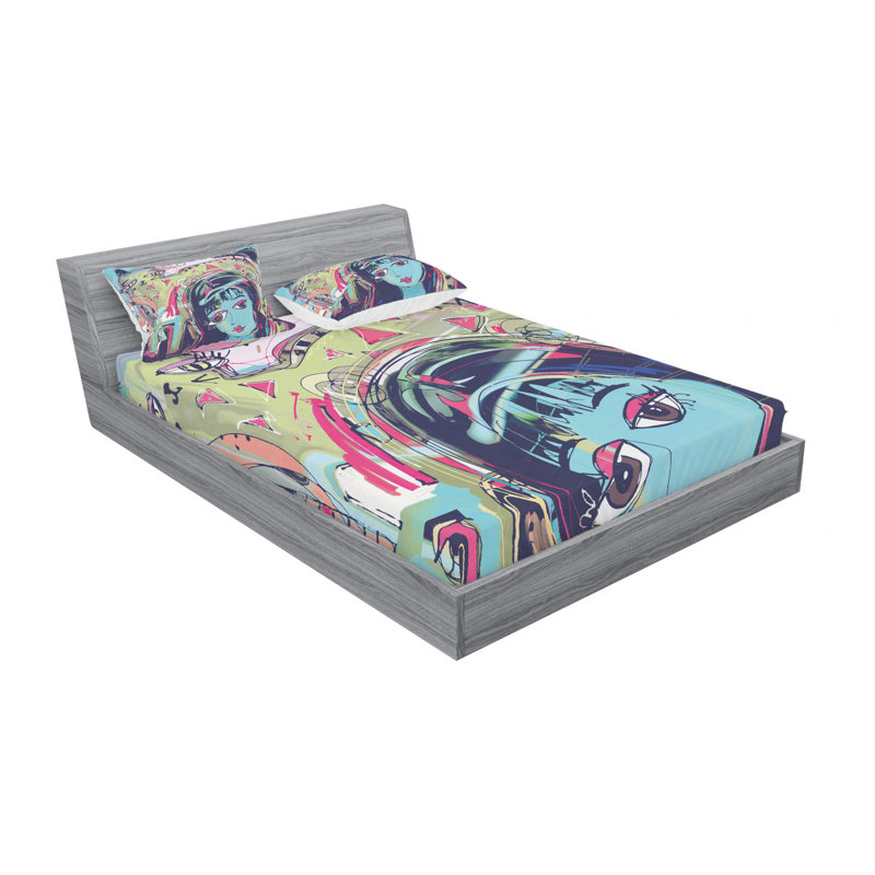Ensemble de draps Funk, Taies d'oreiller pour grand lit