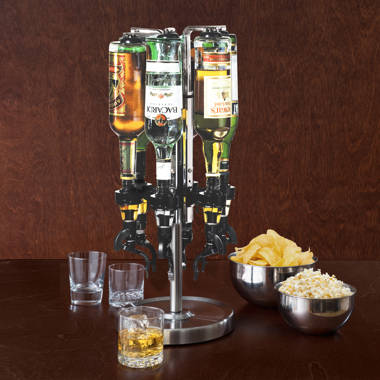 Kook Glass Carafe Pitchers, Beverage Dispensers, Set of 3, 35 Oz, Lime Green