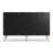 Fluted 6 - Drawer Dresser 47.2''W Wood Wide Chest Of Drawers With Metal Handle & Feet-1661742806