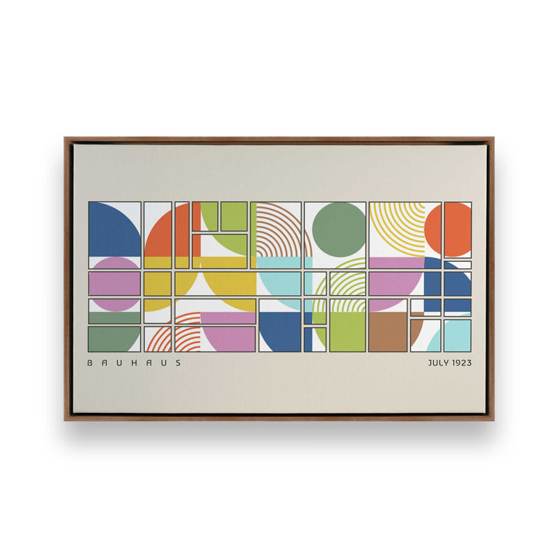 Bauhaus Color Grid II, Noyer, H 32,75 po x l 48,75 po