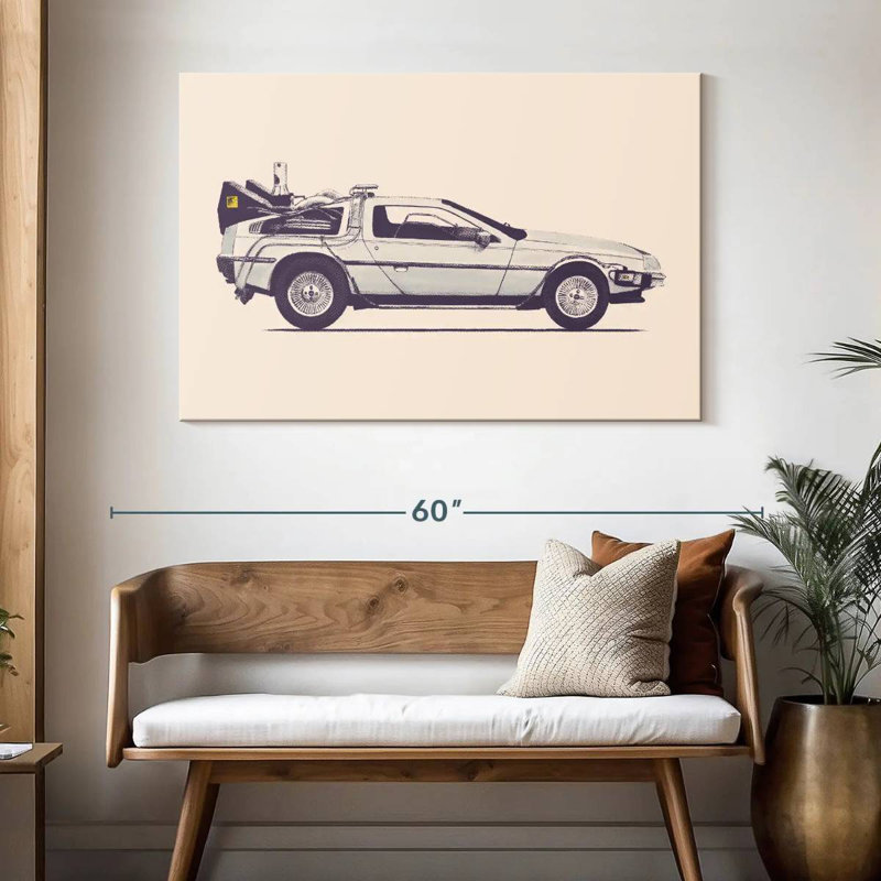 Meor Delorean, H 32 po x l 48 po