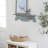 Wood 1 Shelf Scroll Blue Wall Shelf