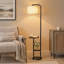 Lampe de table sur pied Tray avec télécommande et ampoule DEL à trois couleurs et température 12W-1397479385