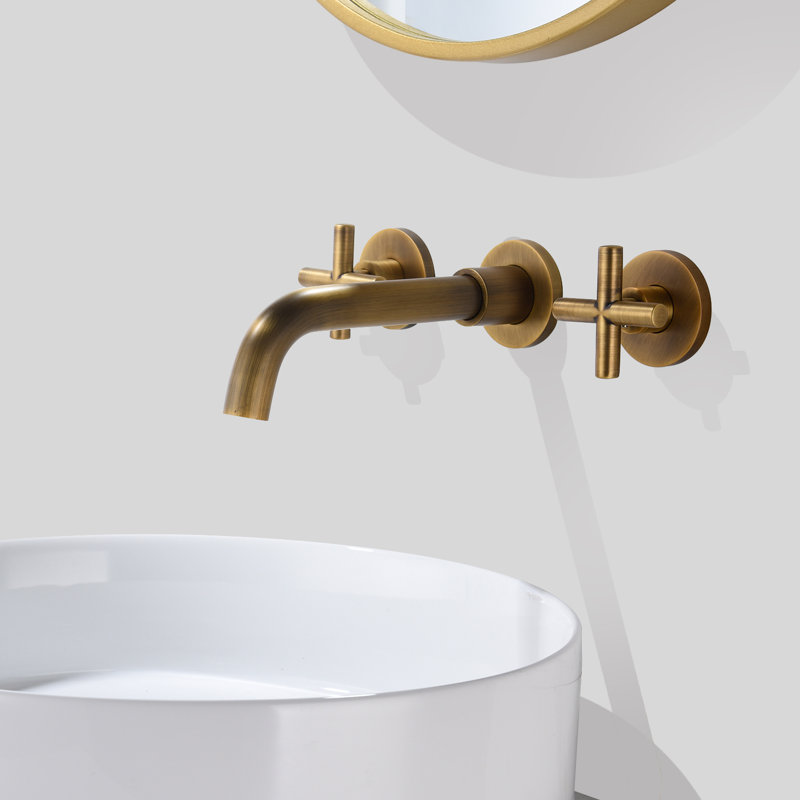 Wall Mounted Optional 2-handle Bathroom Faucet