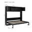 Lit escamotable double avec armoires de rangement