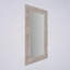 Miroir rectangulaire en bois massif rustique sculpté à la main - 36 po x 72 po