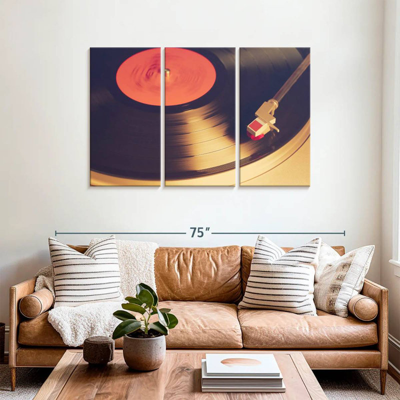 Abarca Vintage Vinyl Player, 36" H x 57" W