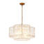 Lustre tambour en cristal 5 lumières