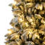 6-Foot Pre-Lit Flocked Christmas Tree with Urn Pot Base, Pinecones & Gold Ribbon Bow