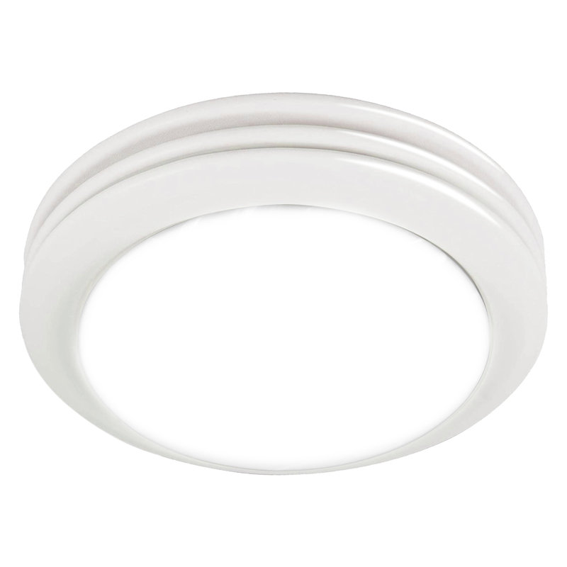 Ventilateur de salle de bain à DEL 80 CFM, Blanc satiné