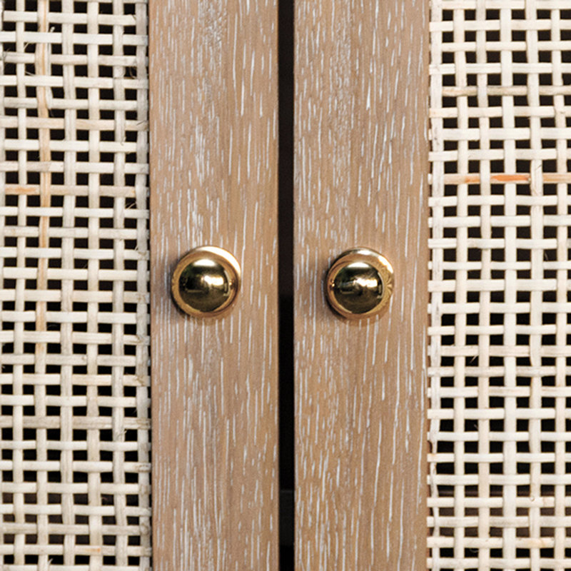 Alden Solid Wood Accent Cabinet