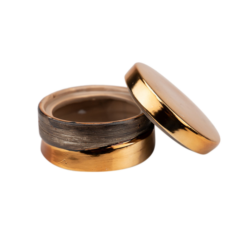 Oneridge Ceramic Decorative Box, 8cm H x 12.5cm W x 12.5cm D