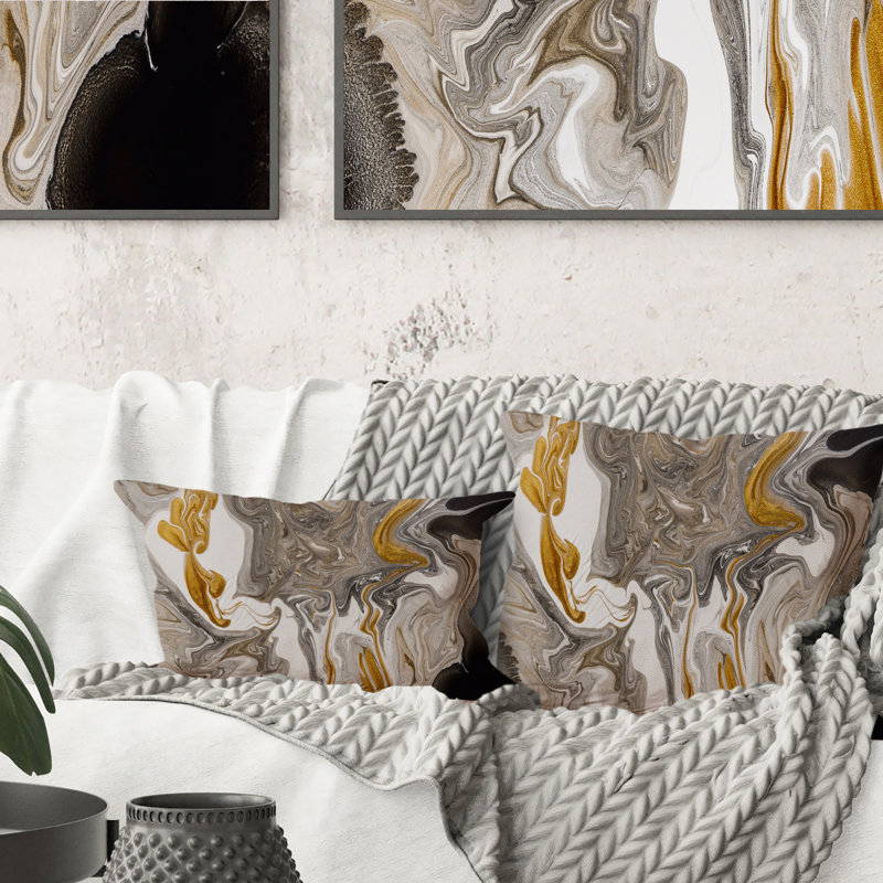 Abstract Throw Pillow
