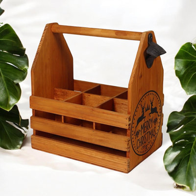Stylish Anjelica 6 Bottle Tabletop Wine Bottle Rack – Beer & Wine Holder for Bar, Home, Kitchen, or Dining Room