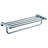 Imperia Metal Floating Shelf with Towel Bar