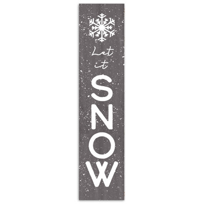Let It Snow Porch Leaner