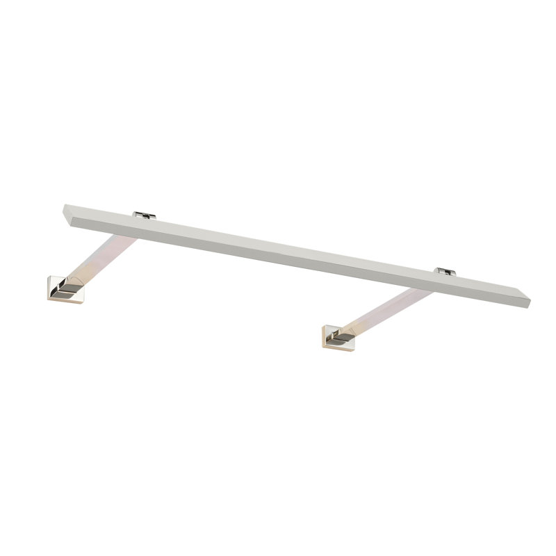Botto LED Wall Mounted, 1.4" H x 18" W x 9.6" D, Polished Nickel