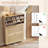 Shoe Storage Cabinet with 3 Flip Drawers, Fluted Panel Wooden Shoe Rack Organizer with Adjustable Shelves for Entryway, Hallway, Living Room, Natural Oak-129889903-129889901