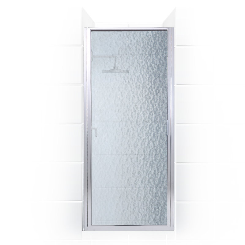 Porte de douche encadrée l 30 "x H 74" Paragon Series, Argent poli (chrome), Transparent