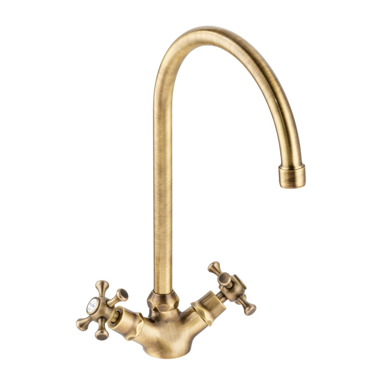 Abode Designs Burford Kitchen Faucet, Antique Brass